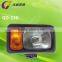 Assembled headlight for snow plow