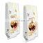 Customized coffee packaging pouch with valve tin tie aluminum foil stand up bag