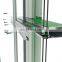 Commercial high rise building aluminum curtain wall system with tempered glass