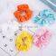 Fashion Women Girls Accessories Elastic Hair Ties Colorful Satin Hair Scruchies