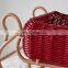 New Arrival Rattan Red Sleigh Basket Storage Basket For Gift High Quality Decorative Christmas Decor WHolesale