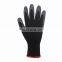 13 G High Quality Industrial Black Construction Latex Coated Protective Work Latex Safety Gloves