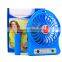 Hot Selling Gift Items Rechargeable Battery Mini Electric Hand Fan with LED Light