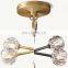 Modern Crystal Molecular Chandelier ceiling Lighting Fixture for Living Room Bedroom Dining Room kitchen island Foyer Lobby