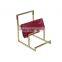 Polished Gold Wallet Display Stand, Metal Wallet Display Rack