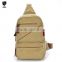Young's canvas chest bag/bosom bag/leisure bag/casual bag/messenger bag/single shoulder bag