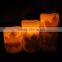 Flameless remote led candles with wax