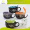 Eco-Friendly,Heat resisted,Eco-friendly Feature and Mugs Drinkware Type 16oz Crooked Ceramic Soup Mug with Fresh Decal