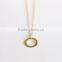 14k Gold Necklace - Charm Necklace - Bridesmaids Gift - Eclipse Necklace