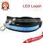 LED Dog Pet Collar Rope Leash Belt Flashing Light Up Harness Safety Glow In Dark