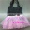 wholesale non-woven fabrics aqua blue tutu bag kids Halloween elegant girls lace handy bag,little children candy tutu totebag