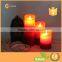 3-Layer Colorful Flameless Moving Wick LED Candle Battery Operated Flickering Flame Candle