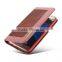 Caseme original jean cloth wallet case for S7 waterproof with inner card slot holder flip case for s7