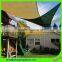 garden usage hdpe triangle shape sun shade sail