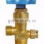 Refrigerant gas cylinder valve