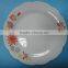 daily use ceramic porcelain dishes plate with flower design