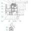 manual operation 2-pc stainless steel casting medium/low temperature flanged ball valve