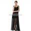frock design for ladies elegant chiffon evening dresses long black flowy high fashion dresses