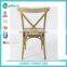 Factory price natural oak wood cross back chair