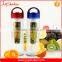 Portable Screw Lid Tritan Infuser Water Bottle,Sports Water Bottle Fruit Infuser