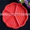 FDA&LFGB approved round shape silicone waffle mold cake molds