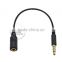High quality 3.5 mm male to female digital audio extension Aux cable