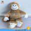 cute brown big foot plush monkey toy