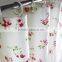Hot fresh style flower pattern waterproof vinyl shower curtain