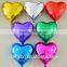 18" heart shape foil balloon with certificate of ROHS