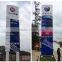 Big size double sided custom aluminum exterior sign gas station pylon sign