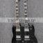 black colour double neck RSG electric guitar