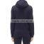 100% cotton french terry zipper-up hoodie for lady