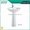 HTD-316 Hot sale! Middle East style Ceramic Bathroom wash sink pedestal basin Ideal Standard Basin