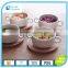 Chaozhou cheap white ceramic ramekin with holder