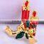 Vintage Christmas Red Light Candle Alloy Brooch