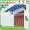 Environmental friendly rain protect door canopy awning cover with platic awning brackets and polycarbonate canopy
