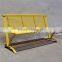 Powder coated steel patio bench metal park bench parts