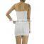 High quality white bandage dress sexy V metal girls party tube dress