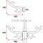 D023 Street Lighting Poles Bracket for Outdoor Lighting