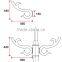 D023 Steet Lighting Used Aluminum Sand Casting Arm