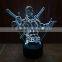 3D Optical Night Light Deadpool 7 RGB Light Colors 10 LEDs AA Battery or DC 5V Mixed Lot