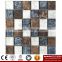 IMARK Mixed Color Marble Mosaic Tiles Mix Crystal Glass Mosaic Tiles for Wall Decoration Code IXGM8-064
