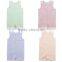 Wholesale 100% cotton seersucker summer toddler clothes infant onesie new born baby boy romper seersucker