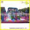 2016 hot kids commercial inflatable Game giant inflatable house with water slide for sale
