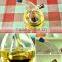 Double use table cruet container man blown oil & vinger glass bottle