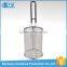 S/S 201 PVC Handle Polished Cylindrical Mesh Strainers Mini Pasta Basket