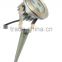 Low voltage garden spike led light with stainless steel