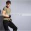 Plain dye Military slim fit short t shirt for men