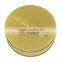 Gold Printed Embossing Round Tin box for Gift Candy Packaging
