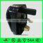 5A 250V 3 pin power plug BS assemble electric plug for sale